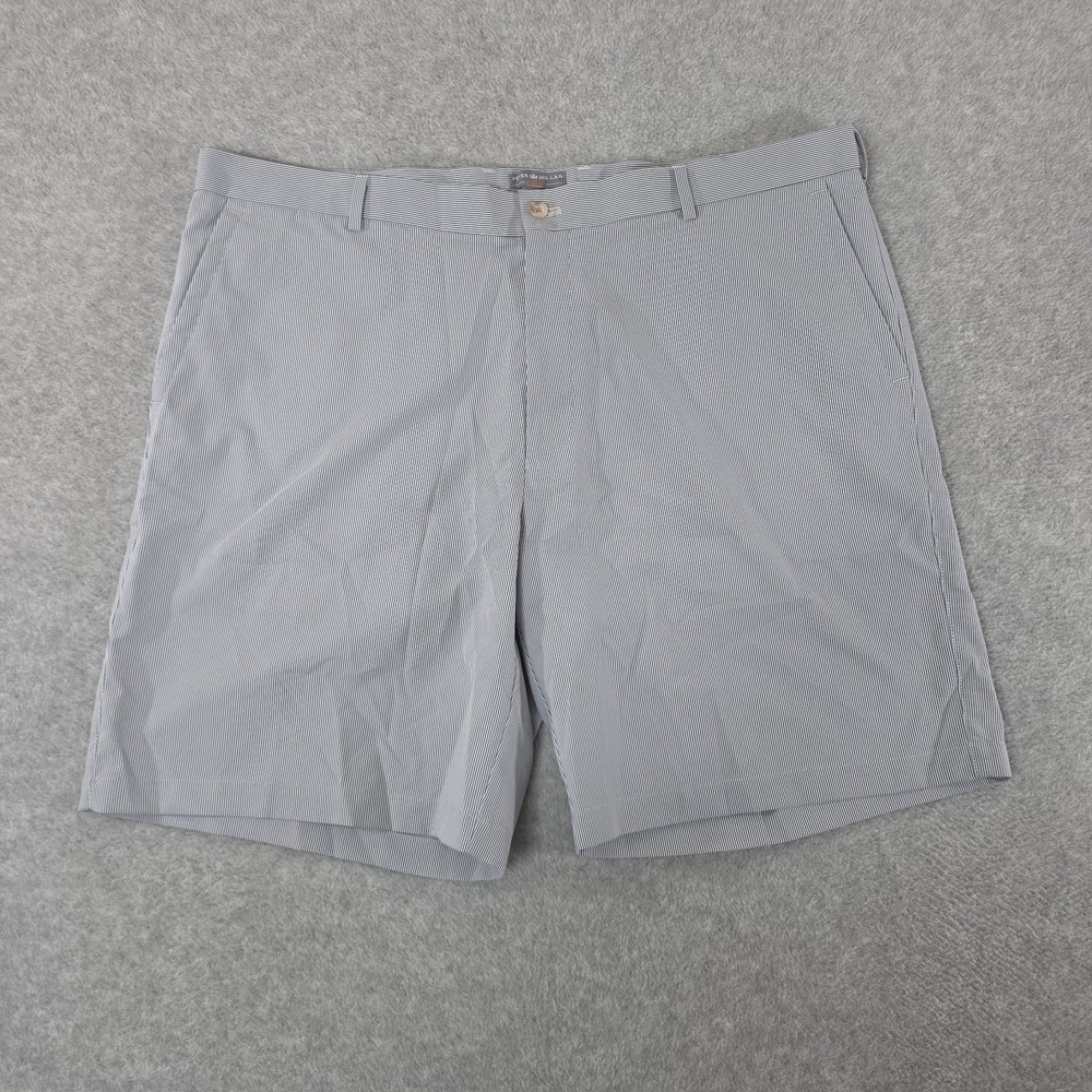 Peter Millar Shorts Mens 42 Blue White Striped Seersucker Featherweight Golf